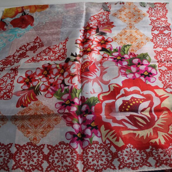 NWT Johnny Was Biya JWLA 3J Workshop Tango Silk Scarf Wrap Shawl Tassels… - Picture 5 of 8